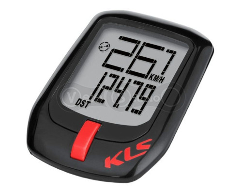 Велокомпьютер KLS Direct проводной черный-красный