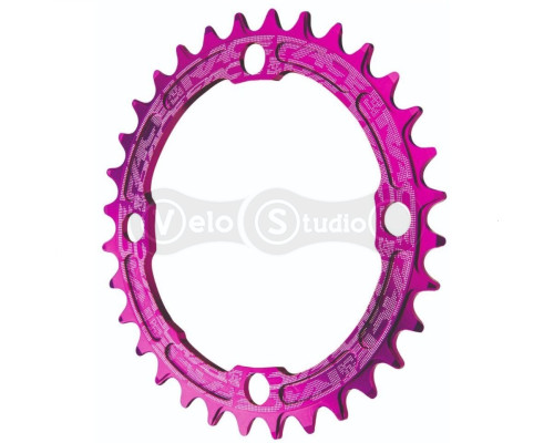 Звезда шатунов Race Face NARROW WIDE 34T фиолетовая 10-12 скоростей