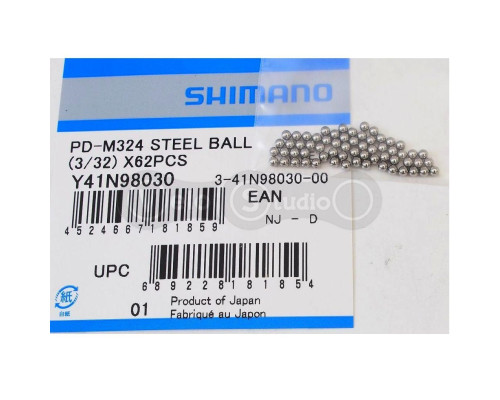 Кульки для педалей Shimamo SPD та SPD-SL 3/32 62 штуки