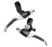 Ручки тормоза Tektro CL530-RS + CL535-RT левая и правая, со звонком