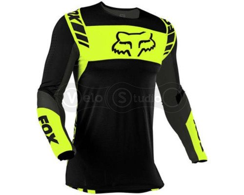 Джерсі FOX Flexair Mach One Jersey Black Yellow розмір M
