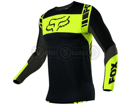 Джерсі FOX Flexair Mach One Jersey Black Yellow розмір M