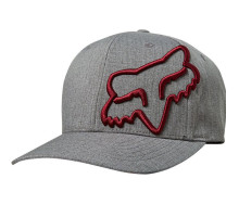 Кепка FOX Clouded Flexfit Hat Grey Red S/M