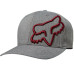 Кепка FOX Clouded Flexfit Hat Grey Red S/M