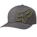Кепка FOX Clouded Flexfit Hat Heather Black S/M