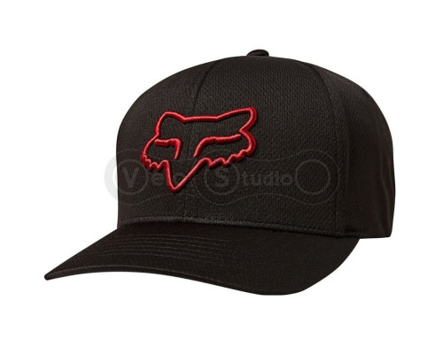 Кепка FOX Lithotype Flexfit Black Red S/M