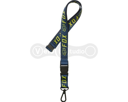Клипса для ключей на ремень FOX Apex Lanyard Navy Yellow