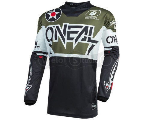 Вело джерсі O`Neal Element Jersey Warhawk Black Green розмір L