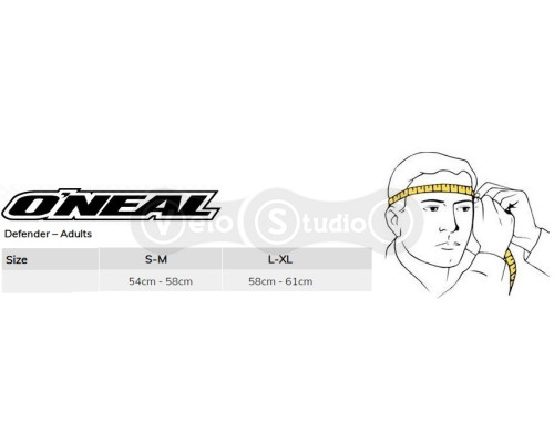 Вело шолом O`Neal Defender Helmet Nova Red Orange