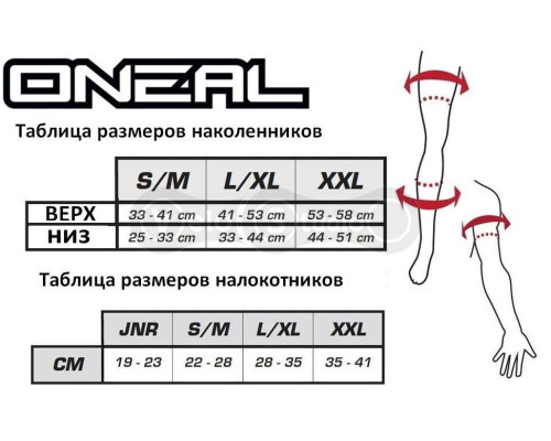 Дитячі налокітники O’Neal PeeWee Elbow Guard Black розмір M/L