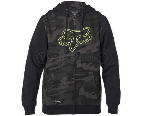 Толстовка FOX Destrakt Zip Fleece Black Camo розмір XL
