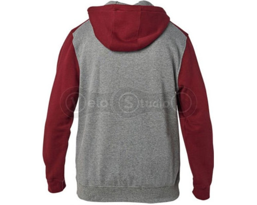 Толстовка FOX Destrakt Zip Fleece Gray Red розмір L