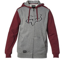 Толстовка FOX Destrakt Zip Fleece Gray Red розмір L