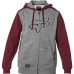 Толстовка FOX Destrakt Zip Fleece Gray Red розмір M