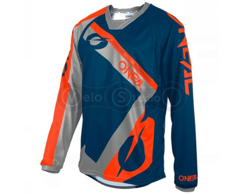 Велоджерсі O`Neal Element FR Jersey Hybrid Blue Orange розмір M