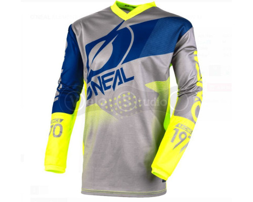 Вело джерси O`Neal Element Jersey Factor Blue Neon Yellow размер M