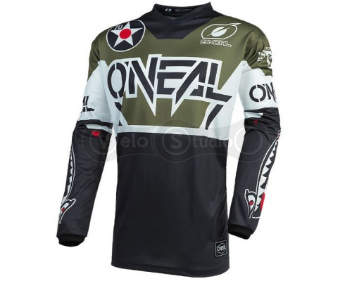 Вело джерси O`Neal Element Jersey Warhawk Black Green размер M