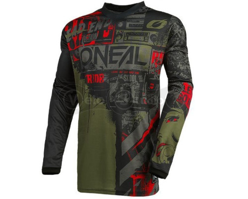 Вело джерси O`Neal Element Jersey Ride Black Green размер M
