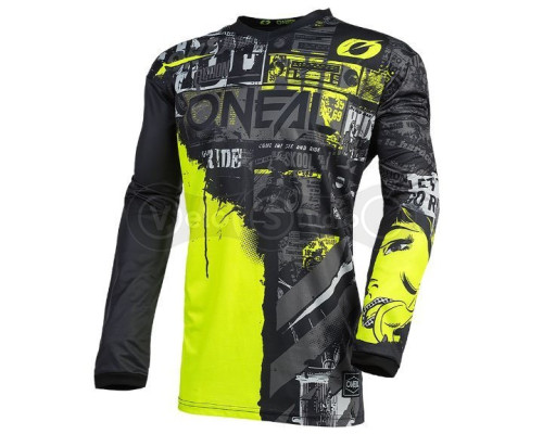 Вело джерси O`Neal Element Jersey Ride Black Yellow размер M