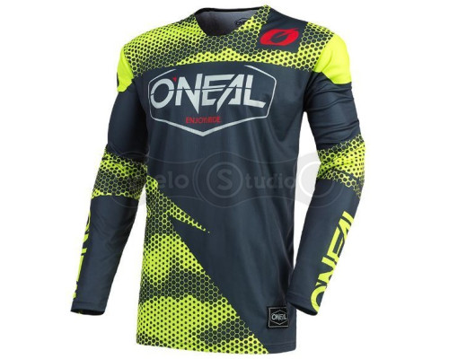 Джерси O`Neal Mayhem Jersey Covert Charcoal Neon Yellow размер S