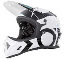 Вело шлем O'Neal Backflip Fullface Helmet Slick White Black