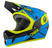 Вело шлем O'Neal Sonus Fullface Helmet Deft Blue Neon Yellow M