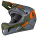 Вело шолом O'Neal Sonus Fullface Helmet Deft Gray Olive Orange