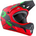 Вело шолом O'Neal Sonus Fullface Helmet Deft Red Gray Green M (57-58 см)