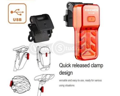 Задний вело фонарь Ravemen TR30M USB 30 Люмен