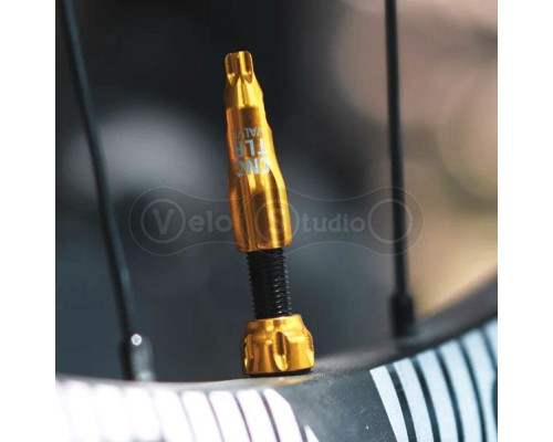 Безкамерний ніпель Lezyne CNC TLR Valve 44 мм чорний - 2 шт