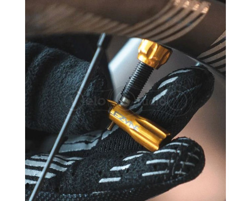 Безкамерний ніпель Lezyne CNC TLR Valve 44 мм чорний - 2 шт