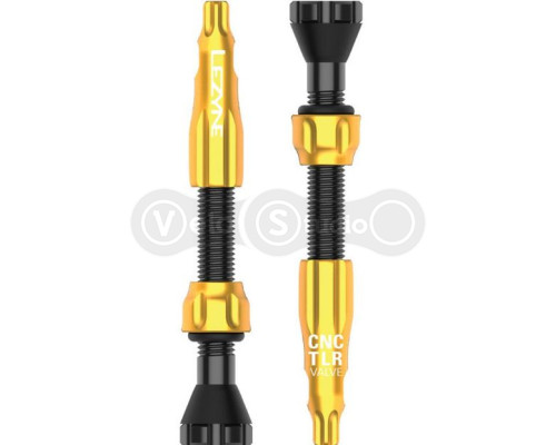 Безкамерні ніпеля Lezyne CNC TLR Valve 44 мм Gold - 2 шт