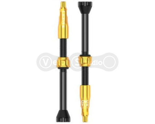 Безкамерні ніпеля Lezyne CNC TLR Valve 60 мм Gold - 2 шт