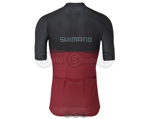 Велоджерси Shimano TEAM2 XXL черно-бордовое