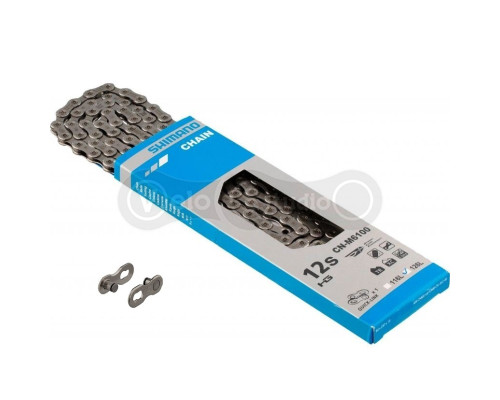 Цепь Shimano CN-M6100 SIL-TEC 116 звеньев Quick Link 12 скоростей
