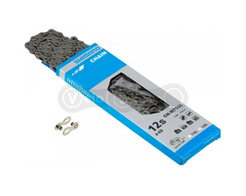 Цепь Shimano CN-M7100 SLX 126 звеньев SIL-TEC Quick Link 12 скоростей