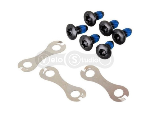 Комплект болтов Alligator для крепления ротора Torx 6 шт + ключ зеленые