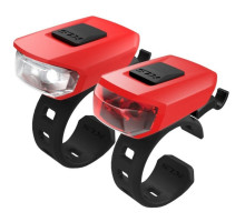 Мигалки KLS VEGA USB набор красные