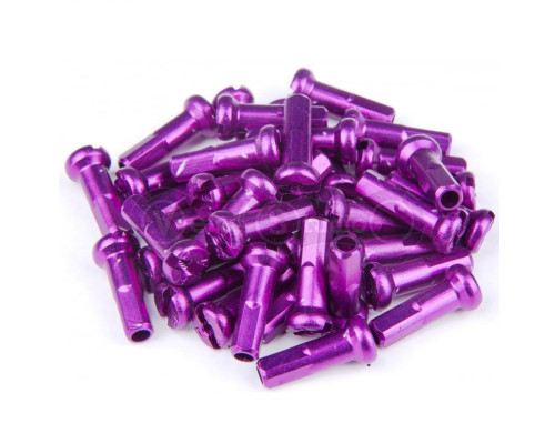 Ниппель Fire Eye ALU 7075 2/14 мм фиолетовый 38 шт