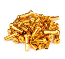 Ниппель Fire Eye ALU 7075 2/14 мм золотой 38 шт