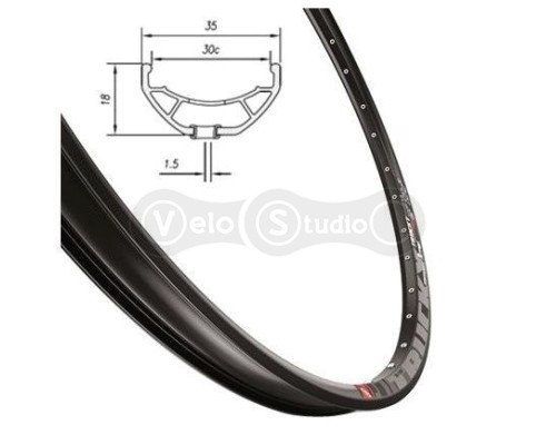 Обод Mach1 Trucky 30 Disk 27.5 дюймов, 32 спицы, Easy Tubeless Ready