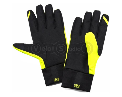 Зимние перчатки RIDE 100% Brisker Hydromatic Waterproof Neon Yellow размер S