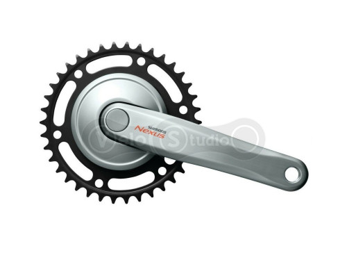 Шатуни Shimano FC-C6000 Nexus, 170 мм, 38 зубів сірі