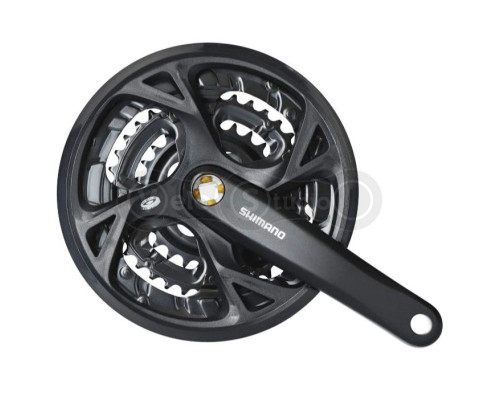 Шатуни Shimano FC-M371-3 175 мм, 48X36X26 чорні