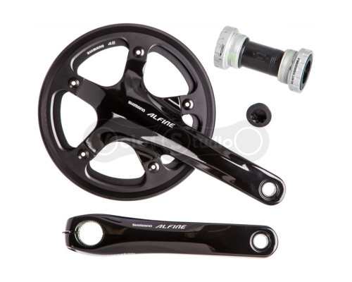 Шатуны Shimano FC-S501 ALFINE 170 мм, 42T, каретка SM-BB4600