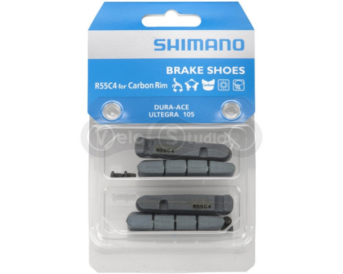 Тормозные резинки Shimano Dura-Ace R55C4 касетн. фиксация, для карбон обода (комплект 2 пари)