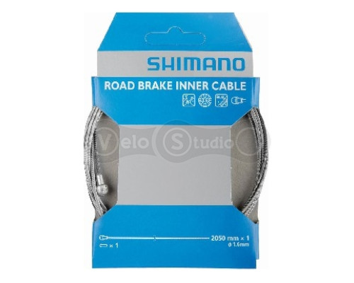 Трос тормозной Shimano 2050x1.6 мм, шоссе, нержавейка SIL-TEC PTFE