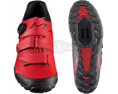 Вело обувь Shimano ME400MR (контактные педали) красная EU 42