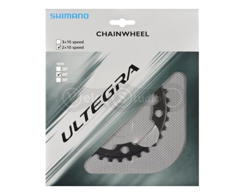 Зірка шатунів Shimano FC-6750 Ultegra 34 зуби (5-лапка), чорна