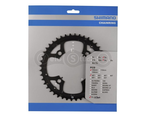 Звезда шатунов Shimano FC-M540 Deore 44 зуба, 9-скор.